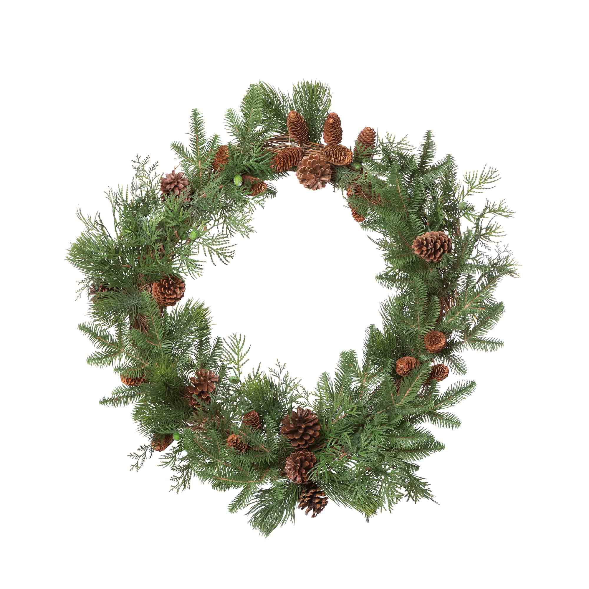 Park Hill Mixed Evergreen Garland with LED Lights