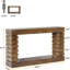 Console 70,87 po en bois brun étroit avec rangement pour canapé d'entrée, salon de couloir