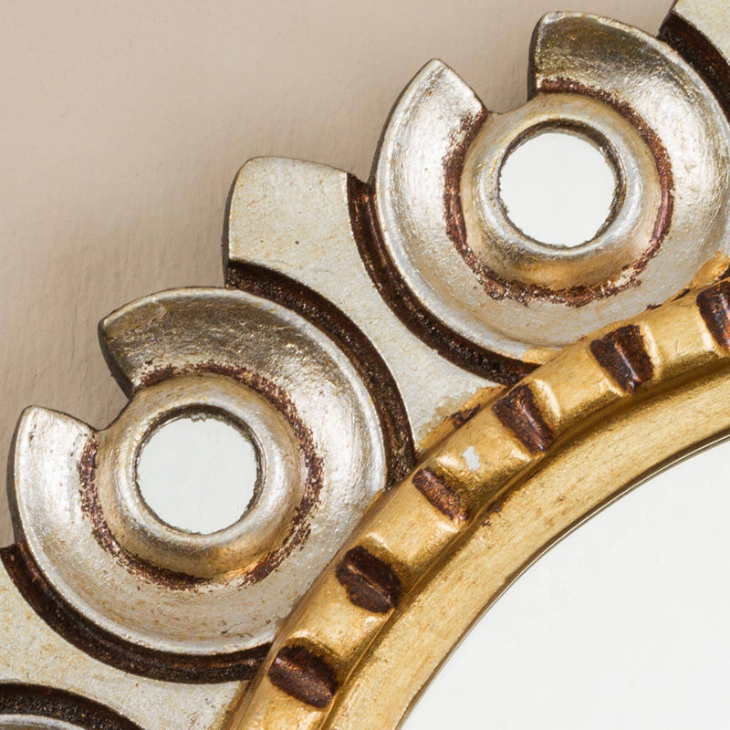 Ensemble de miroirs éclectiques en bois Ameed
