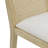 Anassi Upholstered Dining Side Chairs with Cane Back and Solid Wood Frame