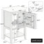 Meuble-lavabo de 20 po avec lavabo, armoire de salle de bain avec 1 porte et 1 tablette ouverte, porte à fermeture douce, support de rangement-122363928