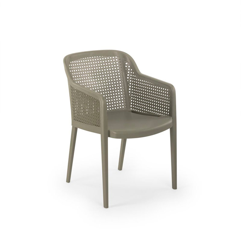 Fauteuil empilable Newport, Gris ciment