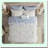 Botanical Bliss Reversible Comforter Set - Twin Size 6 Piece Bedding Bundle with Complete Sheet Set, Shams, and Decorative Pillow - All Season Cozy Cover in Modern Blue Print