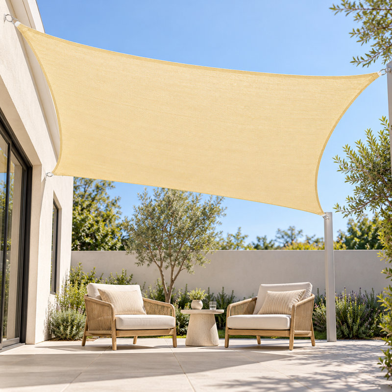 Voile d'ombrage royal 200 g / m² Royal Shade, 8 pi x 14 pi, Beige