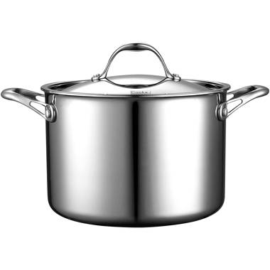 CooksEssentials Stainless Steel Nonstick 8 Qt. Electric Stock Pot 