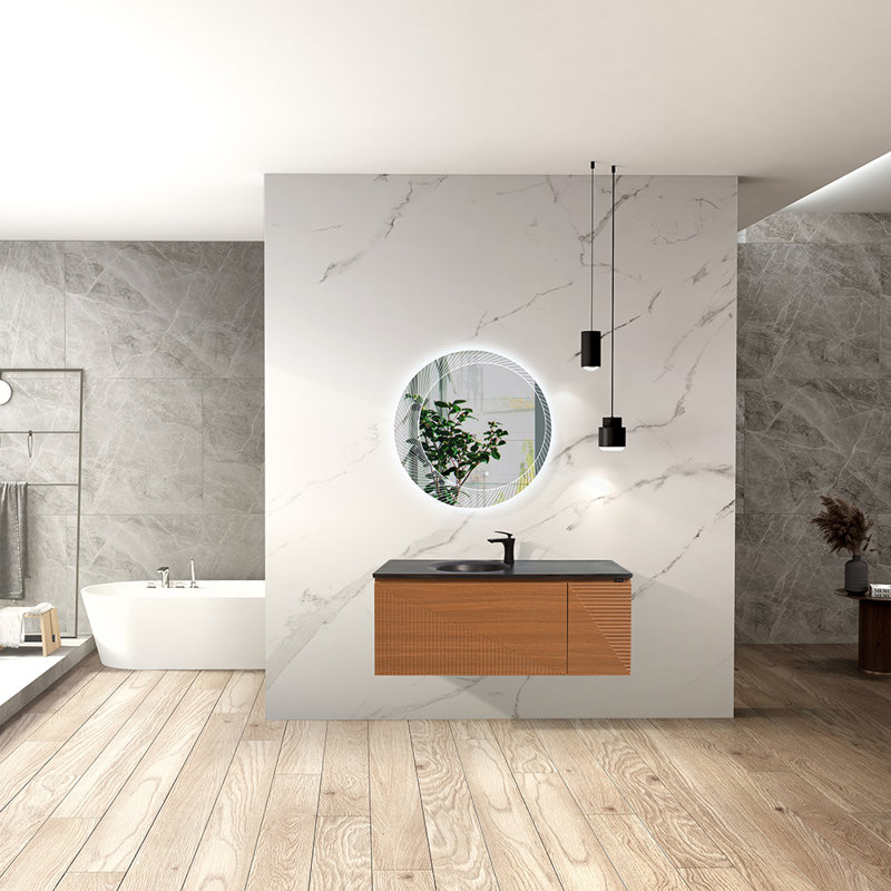 Kostya 48" Wall-Mounted Single Bathroom Vanity Set