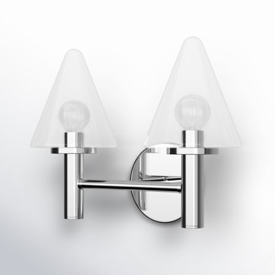 2 Light Transparent Vanity Light