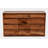 Oliver Walnut Solid Wood 70 " W 12 - Drawer Dresser
