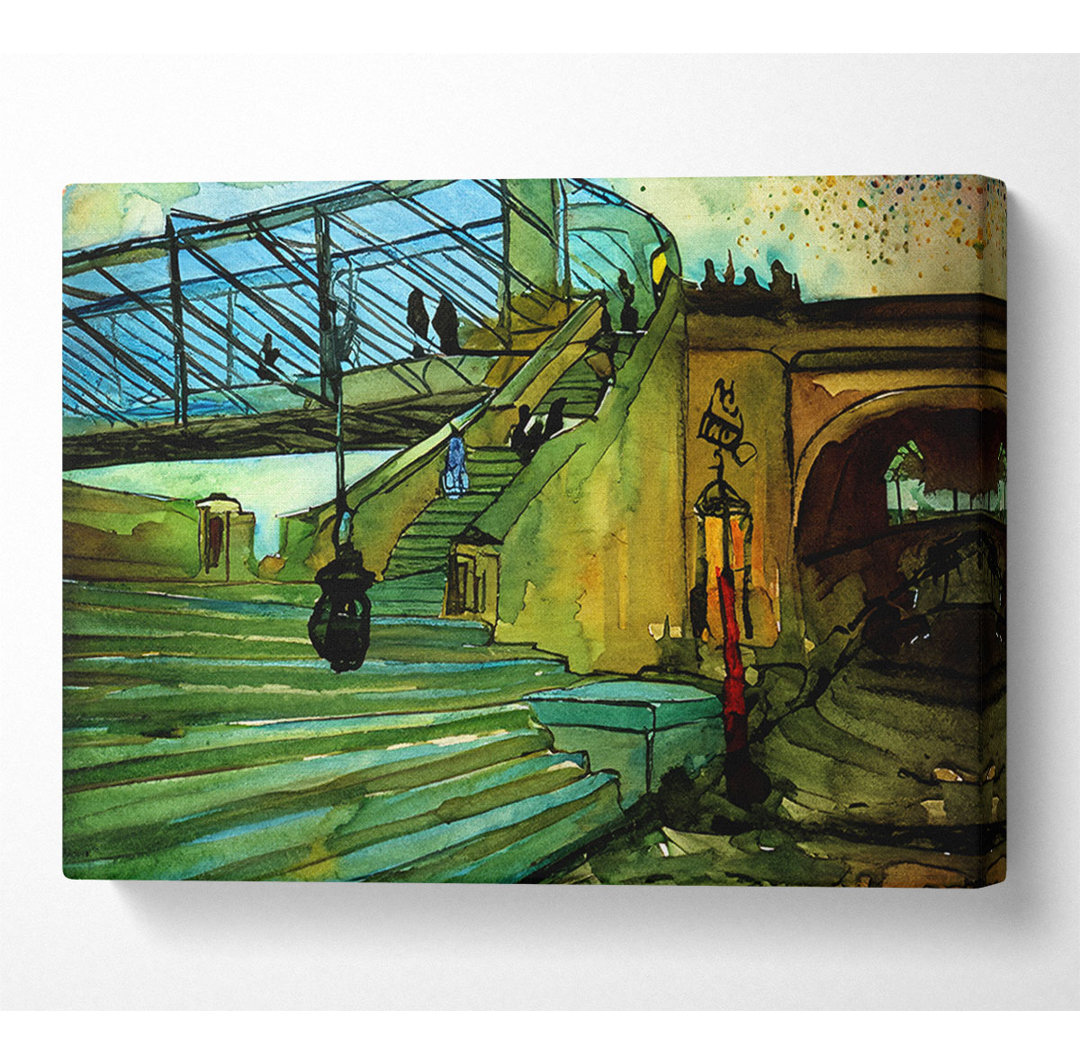 Van Gogh die Trinquetaille Brücke - Leinwanddrucke