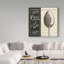 "French menu I" par Pela Studio - reproduction d'art textuel sur toile-31980495