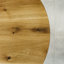 Watheroo Oak Round Solid Wood Dining Table-1095292759-1095292756