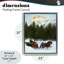 Sleigh Ride Carrying Trees Floating Frame, design by Wind River Studios-1401954750-1401954720