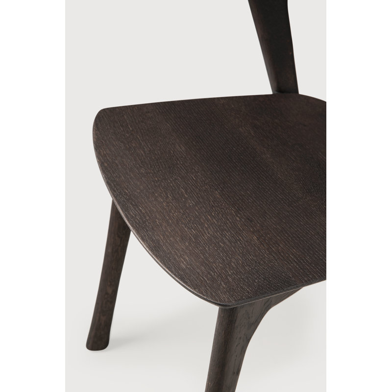 Bok Solid Wood Dining Chair, Oak Brown