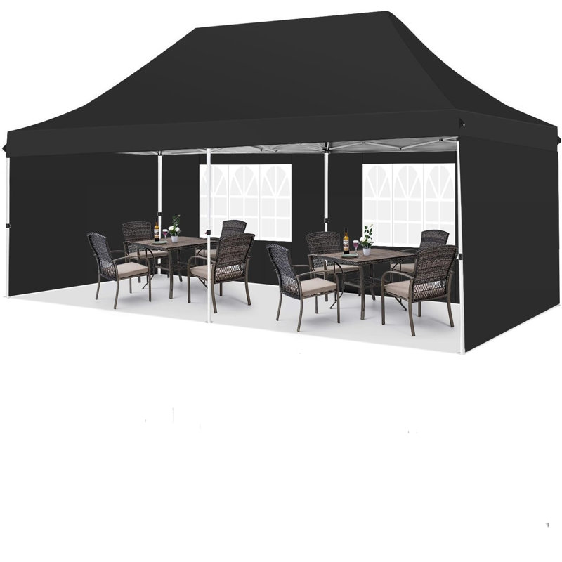 Chaniya 2m x 1m Metal Vault, Black