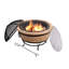 Round Concrete Wood Burning Smokeless