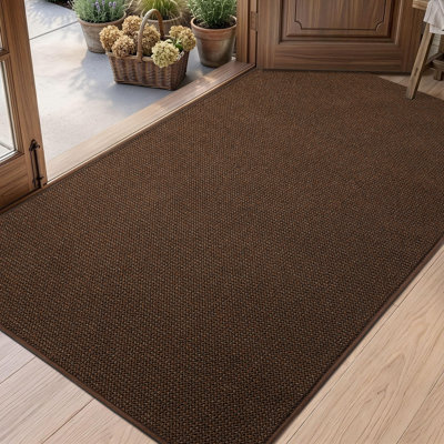 Premium Indoor Outdoor Doormat,Machine Washable Low Profile Non-Slip Rug for Front Back Door,Entry