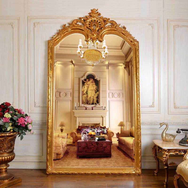 Arch Solid Wood Rectangle Mirror - Stylish & Durable