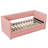 Modern Twin Size Corduroy Daybed with Two Drawers and Wood Slat-1224809833