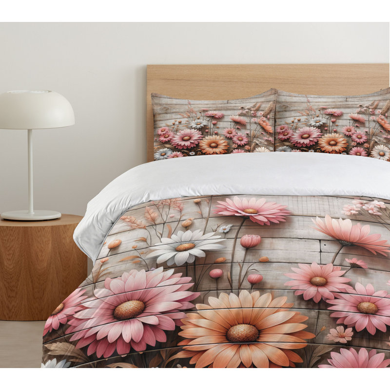 Rustic Duvet Cover, King Duvet Cover + 2 Standard Shams