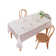 Satin Tablecloth for Wedding, Luxury Vintage High-End Waterproof Dining Table Cloth, Elegant & Premium for All Occasions