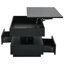 39.3" Lift Top Coffee Table with LED Lights, Hidden Compartment & 2 Drawers - Modern Multifunctional-695377237