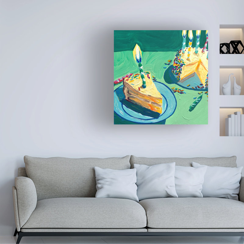Bolog Birthday Cake On Canvas Print