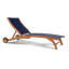 Tolya 78.75'' Long Reclining Teak Single Chaise-1276471012