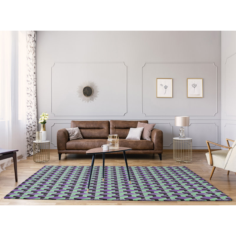 Chenille Geometric Indoor Rug, Rectangle 8' x 10'