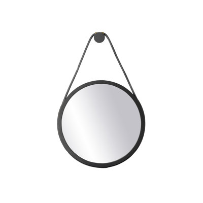 Mosso Round Solid Wood Mirror