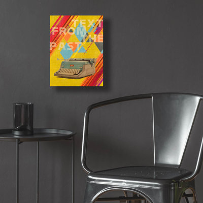 Red Barrel Studio® «Text From The Past» par Elo Marc, art mural en verre acrylique, ACR-35415