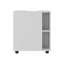 Armoire de rangement H 24,4 po, 1 porte, 4 tablettes, 2 pieds, blanc - Salle de bain-2023151179