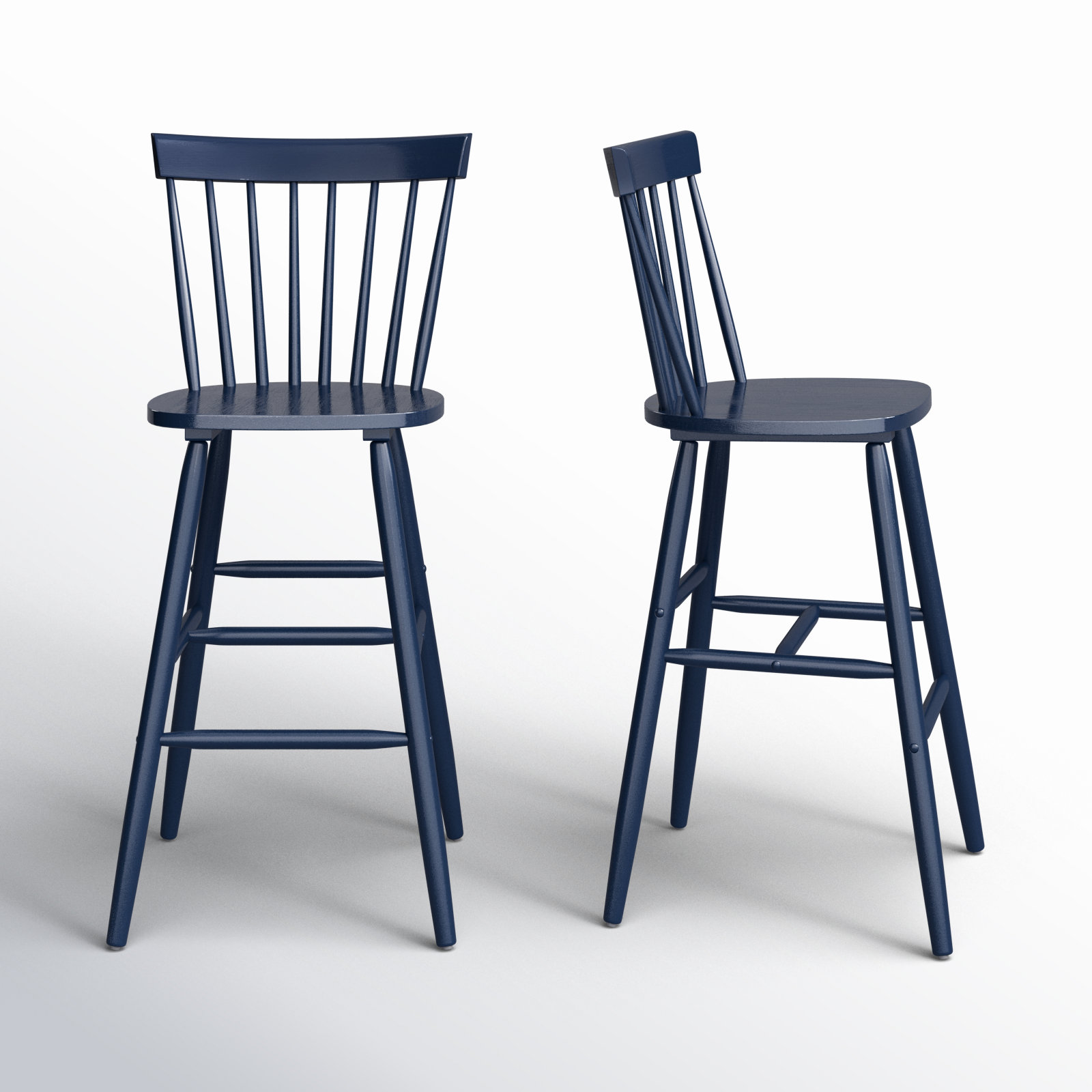 Stacee Bar and Counter Stool, Bar Stool (29" Seat Height), Navy