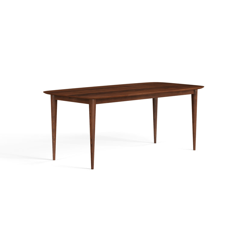 Couey Maple Solid Wood Dining Table, 29" H x 60" L x 42" W, Walnut