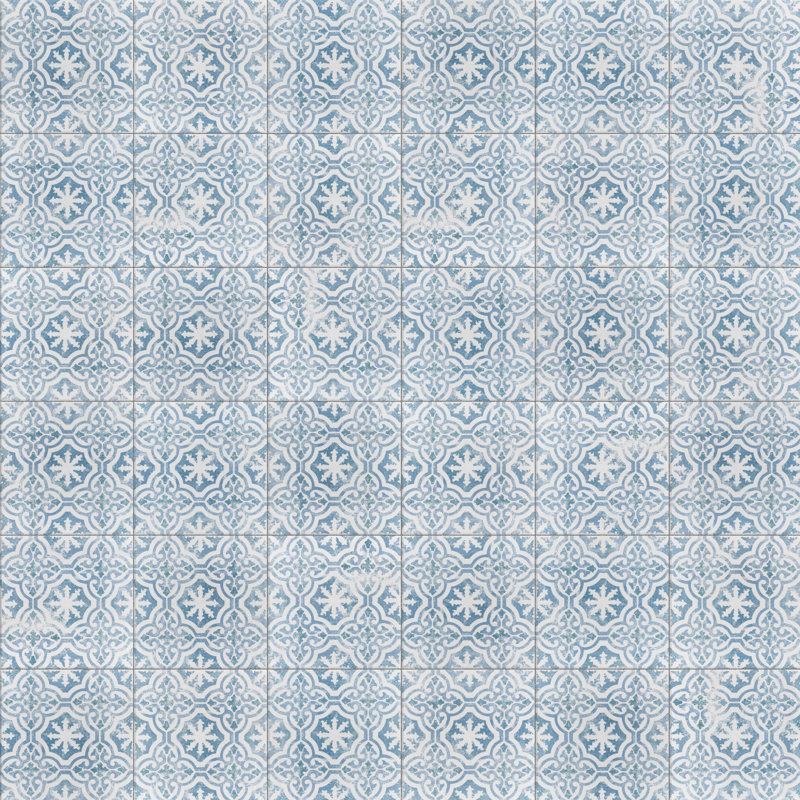 Klinker Alcazar 13" x 13" Ceramic Patterned Wall & Floor Tile
