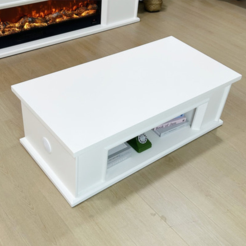 Table basse ouverte pour un rangement efficace