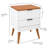 Alice Nightstand 2 Drawer with Solid Wood - Add a touch of charm and elegance to your space-79425342