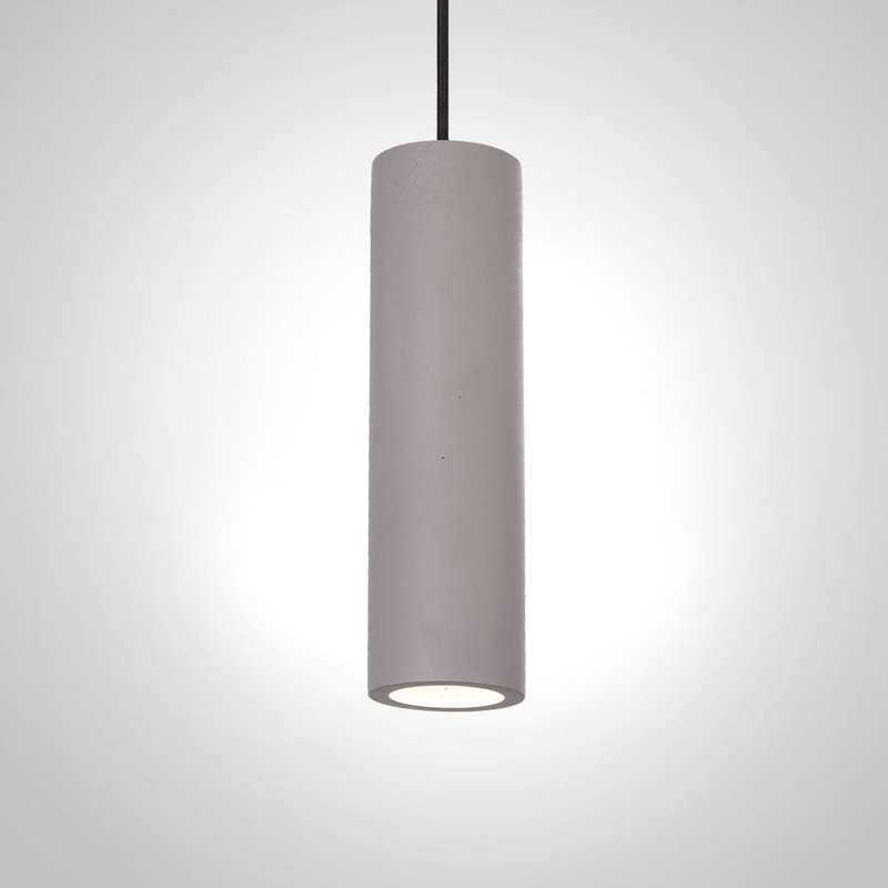 Soloman 1 - Light Cylinder Pendant, Grey, Black