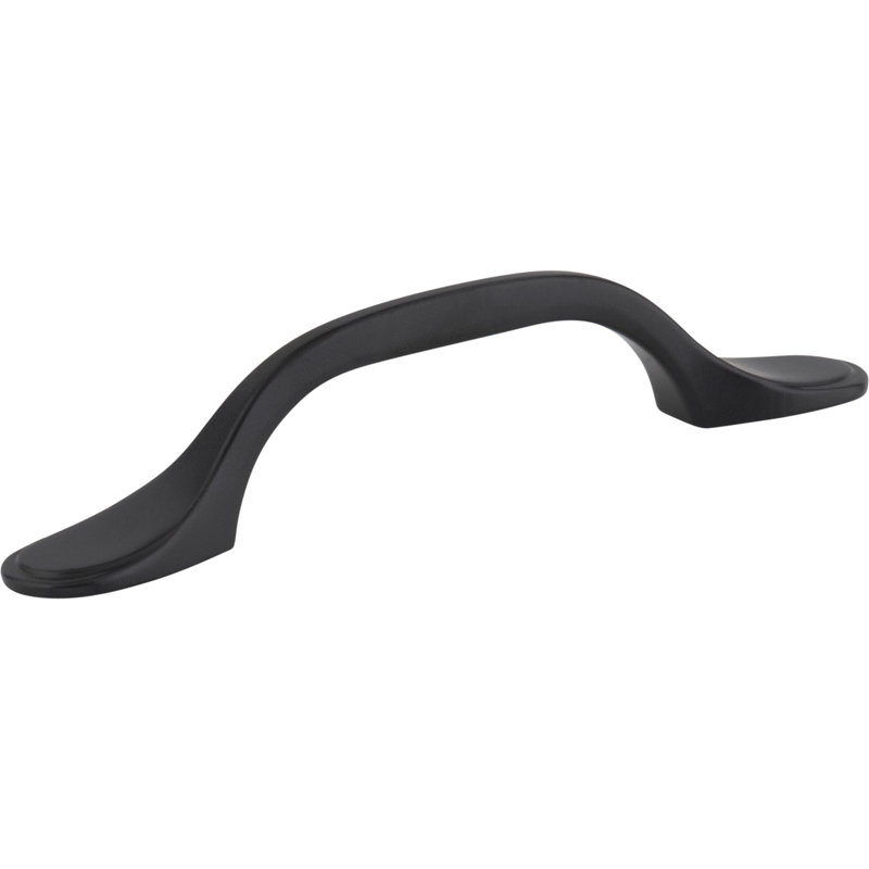 3" Center-To-Center Matte Black Kenner Cabinet Pull