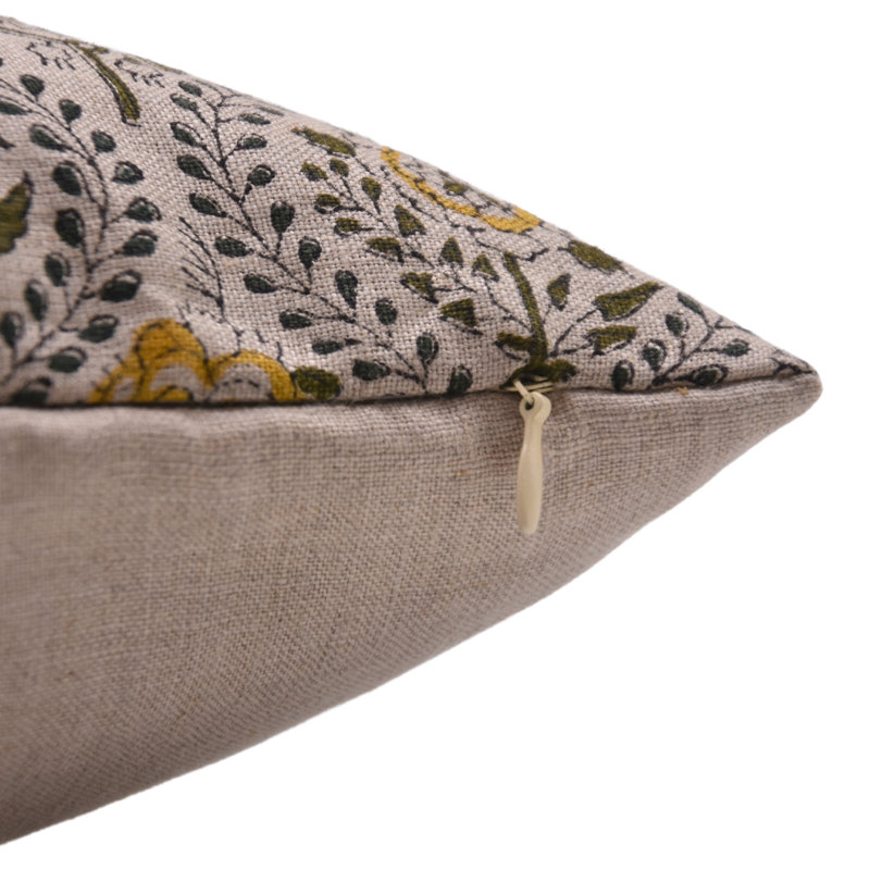 Coussin en lin pour salon et chambre à coucher Fab Divine, H 20 po x l 20 po