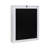 Floating Wall Mounted Table, Foldable Desk With Storage Shelves And Blackboard - Black+White