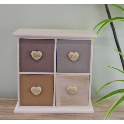 Golden 26 cm W Chest of 4 Drawers