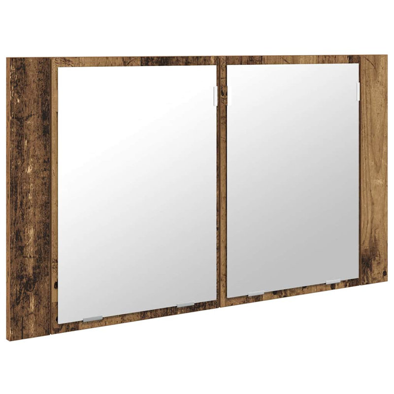 60mm W 78mm H Wall Mounted Required Medicine Cabinet Mirror, Grey Sonoma