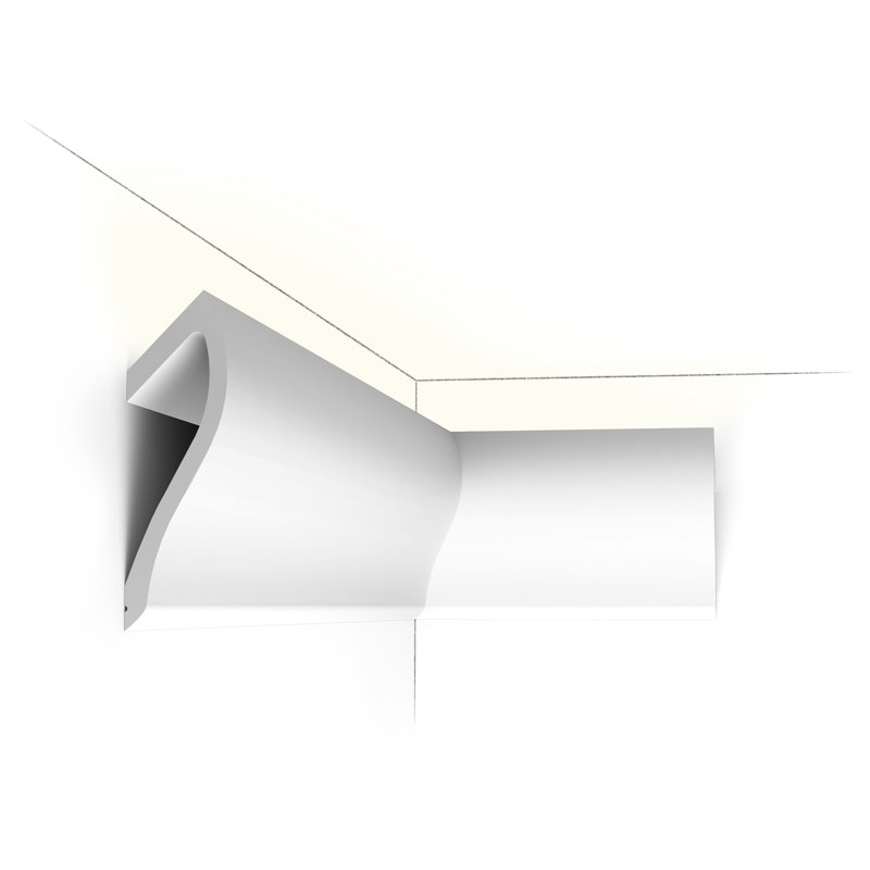 2-3/8 in x 7-1/4 in x 78-3/4 in Primed White Plain Polyurethane Crown Moulding
