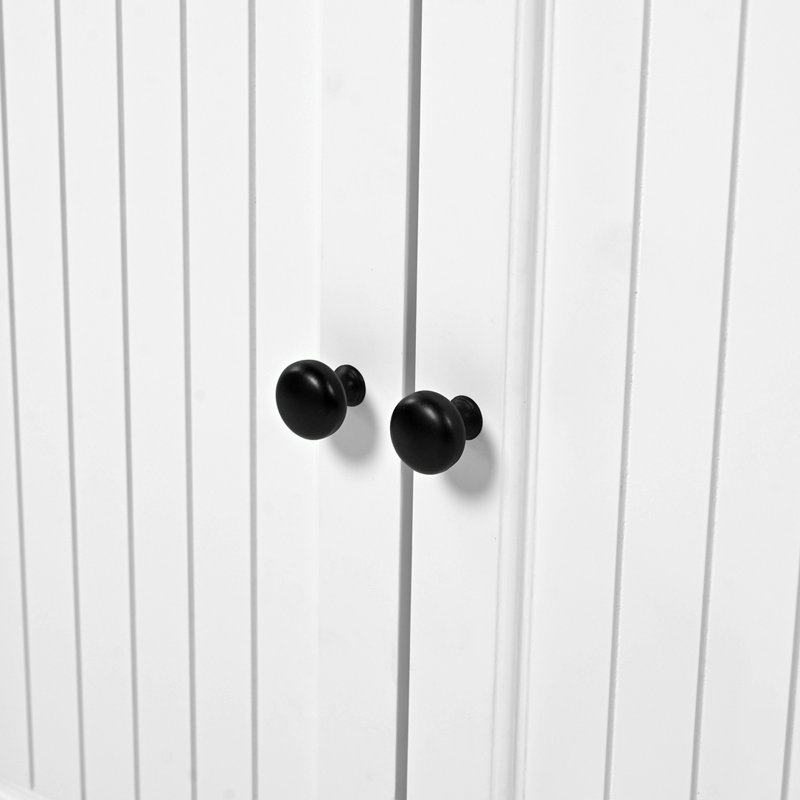 Meuble-lavabo 36 po avec lavabo, Blanc, Noir, noir, noir, noir