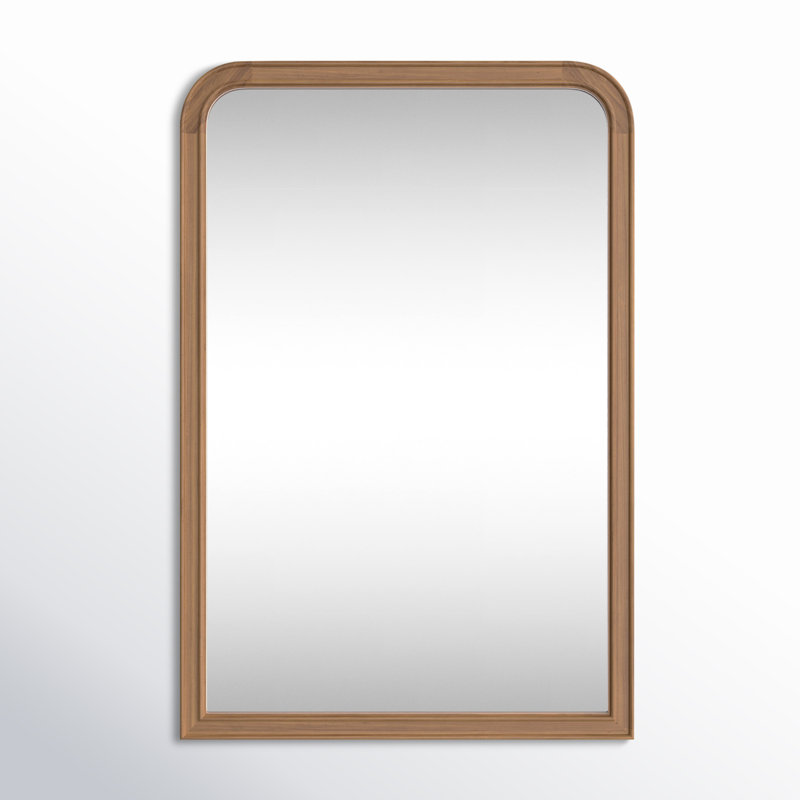Miroir de salle de bain Ancell, 40 po x 30 po, Bois naturel