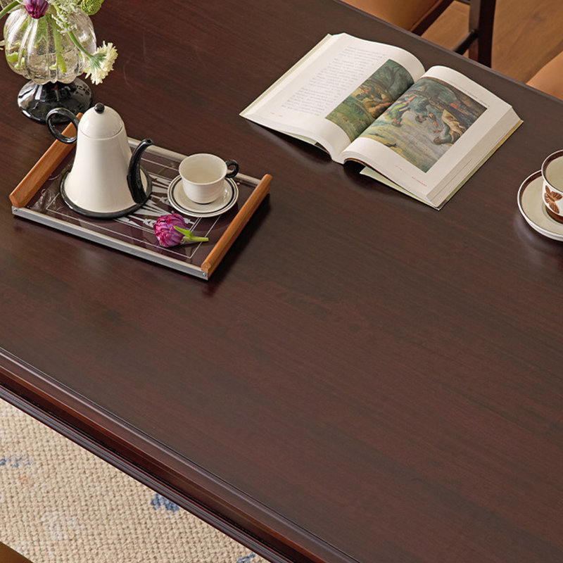 Bureau multifonctionnel en bois de noyer massif 62,59 po