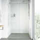 Elan E-Class 60-64" W x 76" H Sliding Frameless Shower Door with 3/8" Clear Glass