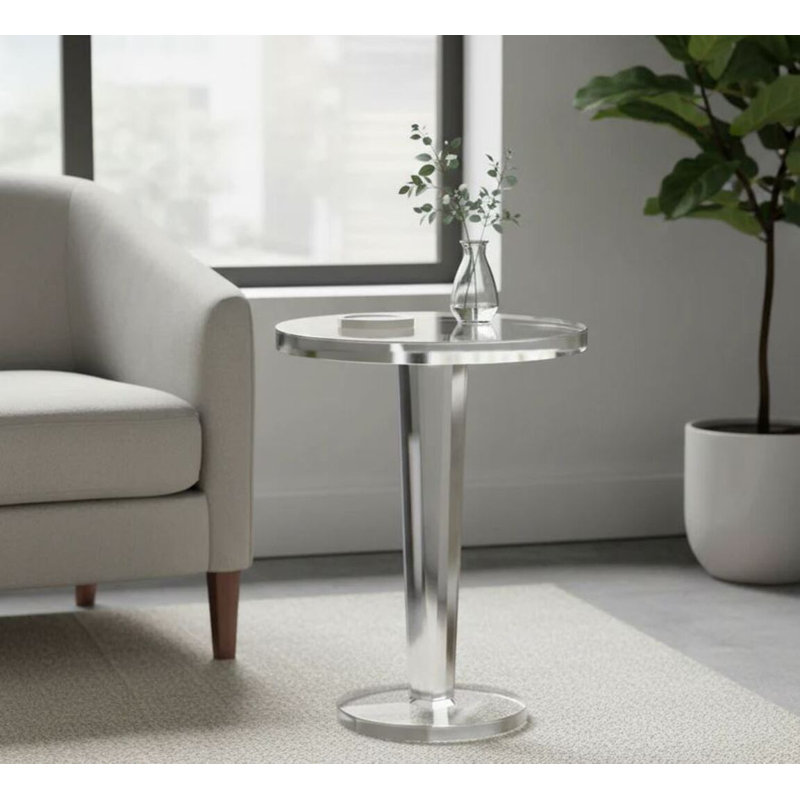 Kamala Acrylic Round Side Table