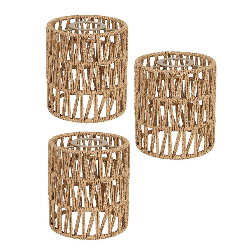5.9 in. H Rattan Round Lamp Shade