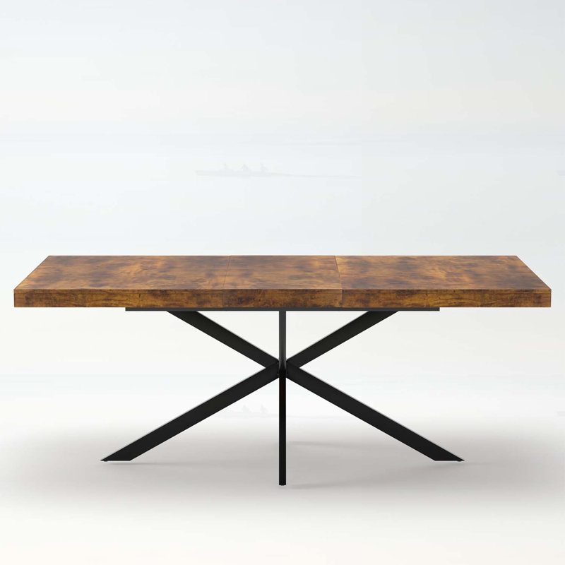 Table de salle à manger rectangulaire, Brun